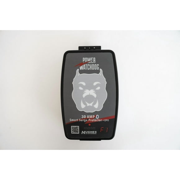 Hughes Auto Surge Protector PWD30-EPO-H Hardwired Installation; 2400 Joules Of Advanced Surge Protection; 30 Amp; Bluetooth Connectivity; Hardwired; With Fault Indicator Light And Emergency Power Off