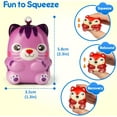 thumbnail image 3 of 24 Pcs Animal Squishy Toys for Kids Party Favors Bulk,Slow Rising Squeeze Toys for Birthday Goodie Bag Stuffers,Pinata Stuffers Claw Machine Prizes Basket Filler Classroom Treasure Box Rewards, 3 of 8