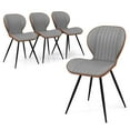 thumbnail image 1 of Gymax 4 Set Armless Dining Chair w/ Curved Backrest U-shaped Seat & Non-slip Foot Pad, 1 of 10