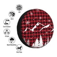 thumbnail image 5 of Rv Spare Tire Cover 17 inch - Christmas Tree Buffalo Plaid Tire Covers for Trailers, Adjustable Camper Spare Tire Cover, 5 of 7