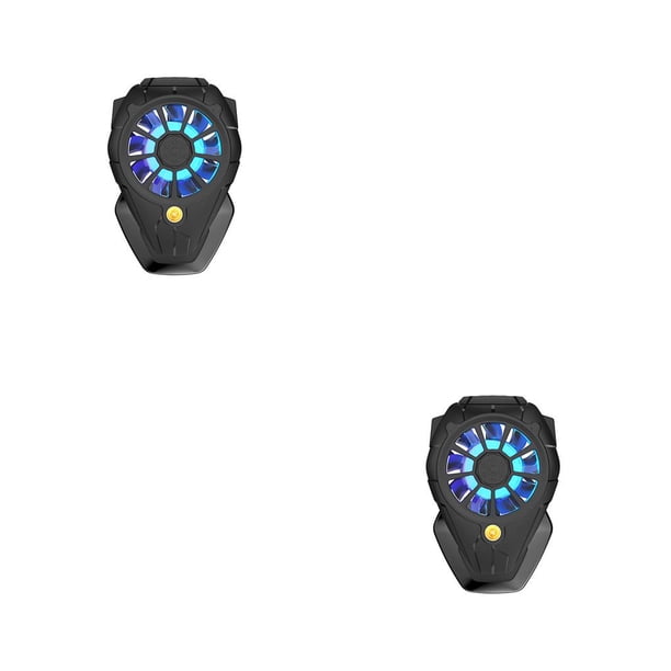 Seitruly Radiador de teléfono inteligente Iluminación RGB 3 engranajes Accesorios de ventilador de refrigeración de tableta profesional para teléfonos Type1