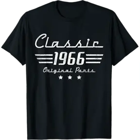 Vintage Classic Car 1966 60th Birthday Gifts Men 60 Year Old T-Shirt