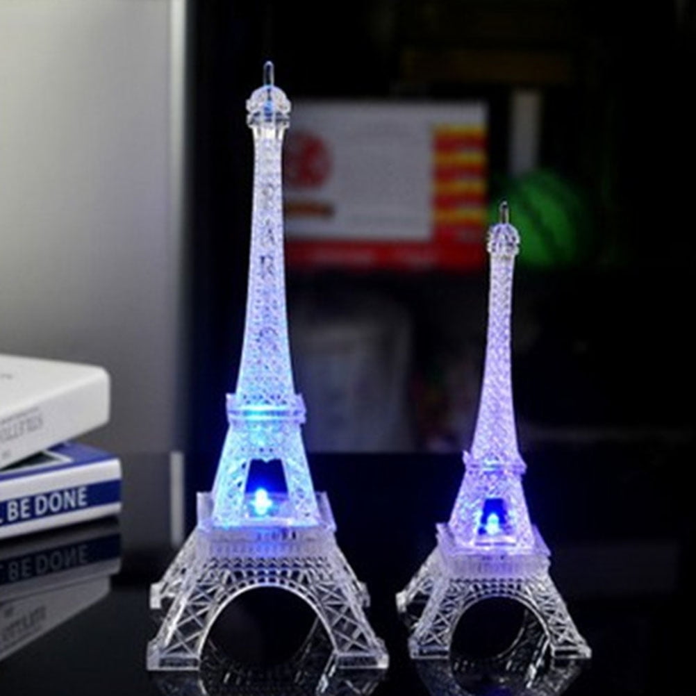 LED Light Up Eiffel Tower Nightlight Paris Style Decoration LED Lamp