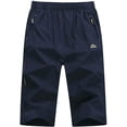 thumbnail image 2 of Men's 3/4 Hiking Pants Outdoor Performance Running Jogger Capri Shorts, 2 of 5