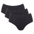 thumbnail image 1 of Sloggi Calzoncillos para mujer, pack de 3 - GO Daily Cotton Midi 3P, calzoncillos, algodón elástico Negro 2XL (XX-Large), 1 of 3