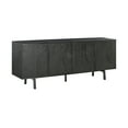 thumbnail image 2 of Holland 4 Door Sideboard Buffet in Black Brushed Oak Wood, 2 of 10