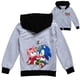 thumbnail image 5 of Chaqueta con capucha y cremallera de Sonics para primavera y otoño, informal, para mujer, sudadera con dibujos animados de anime, ropa de gran tamaño para parejas, abrigos, disfraz para niñas y niños, 5 of 5