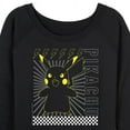 thumbnail image 3 of Pokémon - Pikachu Electric Bolt - Women's Lightweight French Terry Long Sleeve Shirt, 3 of 5