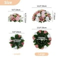 thumbnail image 6 of Artificial Wedding Flower Balls for Centerpieces 2Pcs 14.2" Large Pink Dusty Roses Fake Floral Arrangment Centerpiece for Tables, 6 of 9