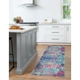 thumbnail image 7 of Unique Loom Jardin Collection Area Rug - Ivy (2' 7" x 10' Runner Blue/Beige), 7 of 7