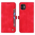 thumbnail image 3 of Feishell Case Compatible with iPhone 12, Magnetic Wallet PU Leather Flip Folio Case Credit Card Slot with Slide Pocket Shockproof TPU [RFID Blocking] Cover For iPhone 12 - 6.1", red, 3 of 14