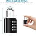 AcserGery 【2 Pack】 Combination Padlock with Keys, 4 Digit Zinc Alloy