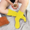 thumbnail image 6 of MDR Women's Extra Long Heavy Slouch Cotton Socks Made in USA 1 Pair Size 9 to 11 (Yellow), 6 of 7