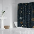 thumbnail image 2 of Gothic Shower Curtain Set - Dark Celestial Moon & Star Print, Mystical Cosmic Bath Decor, Waterproof Polyester 72"Wx72"L, Goth Aesthetic Gift, 2 of 4