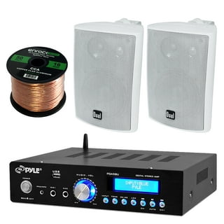 Pyle P2203ABTU 4-Channel Bluetooth Home Power Amplifier - 2000 Watt Audio  Stereo Receiver w/Speaker Selector, AM FM Radio, USB/SD Card Rea…