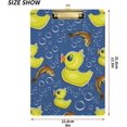 thumbnail image 3 of FMSHPON Ducks Fish Clipboard Hardboard Wood Nursing Clip Board and Pull for Standard A4 Letter 13x9 inches, 3 of 7