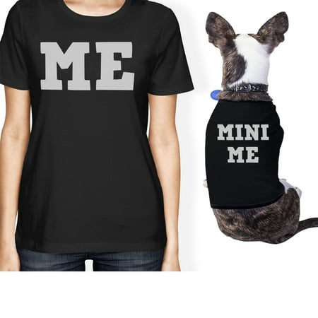 Mini Me Small Pet Owner Matching Gift Outfits Black For Dog (Best Dog And Owner Costumes)
