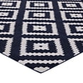thumbnail image 3 of Modway Alika Abstract Diamond Trellis 8x10 Area Rug in Ivory and Navy, 3 of 7