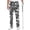 Gray, variant on Rexolia Mens Golf Pants Skull Print Active Halloween Valentine Casual Dress Trousers Multiple Patterns Black L