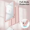 thumbnail image 7 of JETech Case for iPad 10.2-Inch (9th/8th/7th Generation, 2021/2020/2019) with Pencil Holder, Clear Transparent Back Shell Slim Stand Shockproof Tablet Cover, Auto Wake/Sleep (Rose Gold), 7 of 7