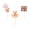 Pink, variant on 12Pcs Bear Shape Cupcake Picks Decoration Cake Top Ornament for Birthday Wedding Cake Dessert Snacks Decoration