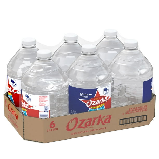 OZARKA Brand 100 Natural Spring Water, 101.4ounce plastic jugs (Pack