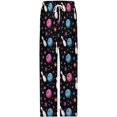 thumbnail image 3 of PRIYAL Mens PJ Pajama Pants Baseball Leopard Pattern Bottoms Lounge Pants Sleepwear, 3 of 10