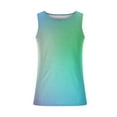 thumbnail image 4 of S-5X Mens Big & Tall Tank Tops Plus Size Sleeveless Crewneck Shirts Casual Pullover Gradient Printed Slim Athletic Workout Running Undershirts Vests, 4 of 7