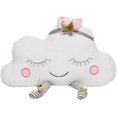 thumbnail image 1 of Almohada de nube de felpa, decoración del hogar, almohada para padres, almohada linda de 40 * 26 cm (blanco) oso de fresa Electrónica, 1 of 5