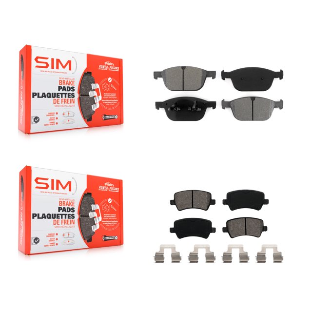 SIM Front Rear Semi-Metallic Brake Pads Kit for Car Volvo XC60 KSM-100155