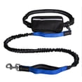 thumbnail image 1 of Hands-free Waist Dog Leash with Removable Zipper Pouch Reflective Strap Double Bungee Double Handles Night Running, 1 of 7