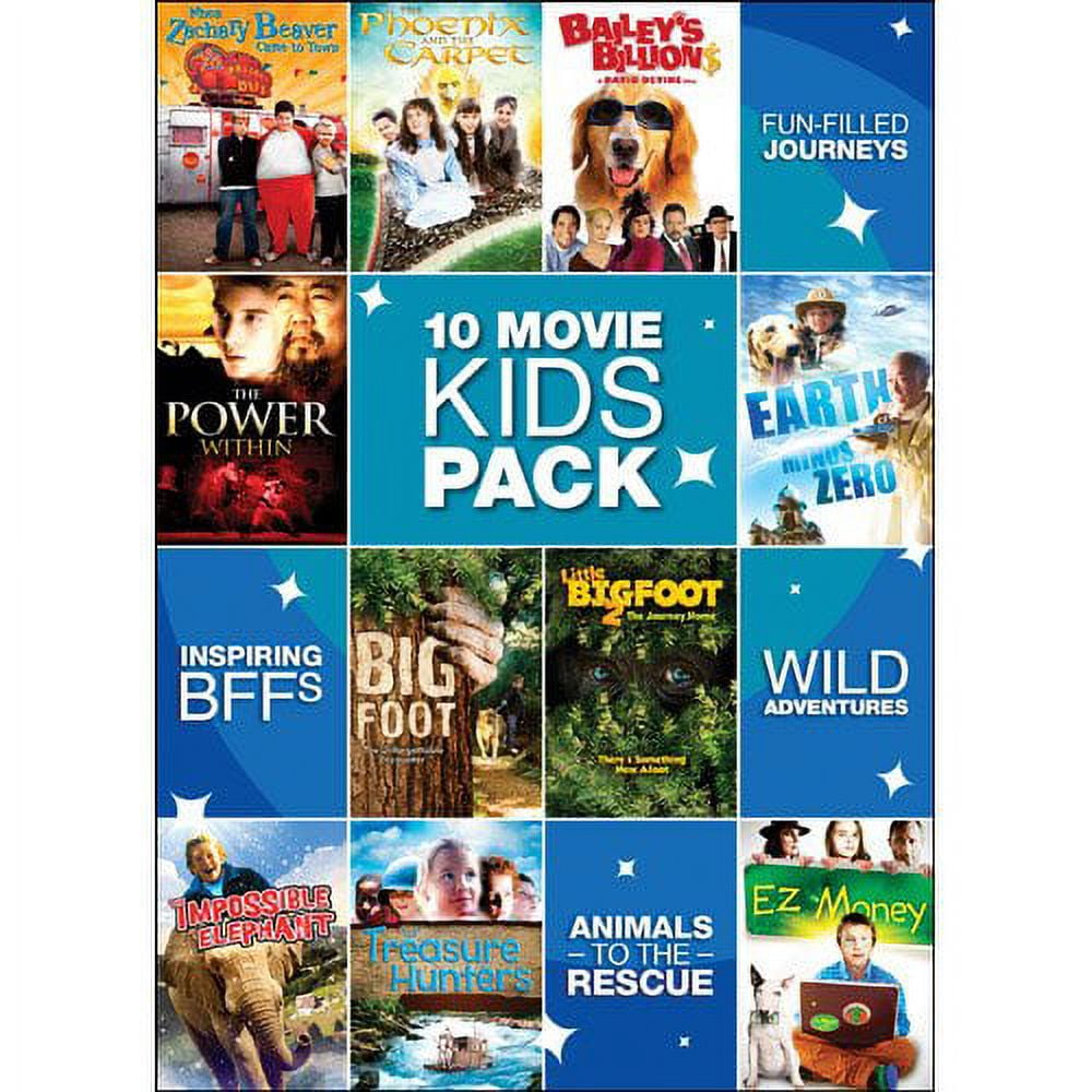 10-Movie Kids Pack Vol. 4 (DVD, 2011, 2-Disc Set) New Sealed