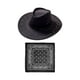 thumbnail image 3 of Sombrero de Vaquero Occidental Salvador con bandana Marrón oscuro, 3 of 10