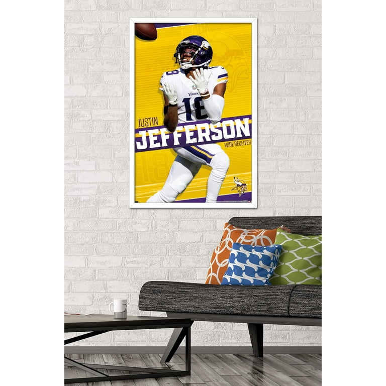 : Justin Jefferson Poster Canvas Print Poster Wall Art