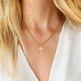 thumbnail image 3 of Cross Necklace for Men - 2Pcs, 3Pcs Silver Black Gold Stainless Steel Cross Pendant Necklace for Men Women Teen Jewelry Gifts, 3 of 8