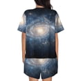 thumbnail image 6 of Fotbe The Galaxy Print Pajama Set for Women 2 Piece Loungewear Short Sleeve Tops and Shorts Set Soft Sleepwear-Medium, 6 of 7
