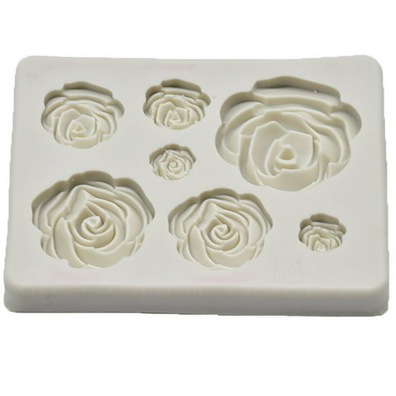 EUDIDV Silicone Bundt Cake Mold Rose Flower Fondant Tools Chocolate Cake Molds Mini