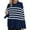 Bleu Foncé, variante sur LOVZFMLL Chandails pour Femmes, Chandail à Col Rond Côtelé à Rayures Mode Décontracté Quotidien Doux Ample Manches Longues Hauts Chauds Automne Hiver Vêtements
