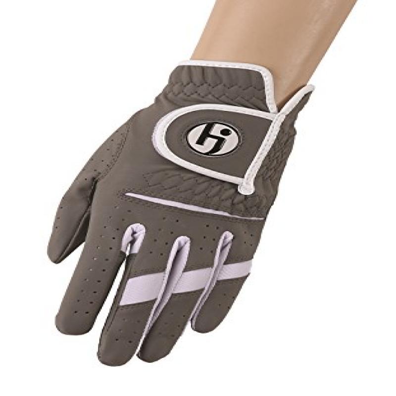 HJ Glove Women's Gripper II Golf Glove, Right Hand, Small, Steel Grey by