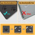 thumbnail image 5 of 18×30in Pet Feeding Mat Dog Cat Food Mat for Floors Waterproof Food and Water Bowl Mats for Indoor Absorbent Non-Slip Dog Food Mat Quick Dry Pet Food Mats Light Gray, 5 of 6