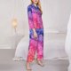 thumbnail image 3 of Balery Rainbow Glitter Cute Conjunto de Pijama con Estampado para Mujer, Conjunto de Dos Piezas con Manga Larga, Ropa de Dormir Suave con Bolsillos, Pijamas Cómodos-XX-Large, 3 of 7