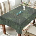 thumbnail image 3 of SKYSONIC 60”x90" Square Tablecloth with Dark Green Leaves of Palm Trees Prints, Anti-Wrinkle and Smooth Table Cloth for Kitchen/Home Decoration, 3 of 7