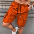 thumbnail image 7 of Mens Cargo Shorts Multi-Pocket 7" Inseam Lightweight Quick Dry Elastic Waist Drawstring Short Pants Outdoor Hiking Summer Wear, 7 of 7