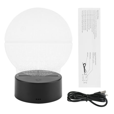 

2024 Night Light ABS Base Holder Planet Pattern Lamp Touch Switch (Black without Remote Control)