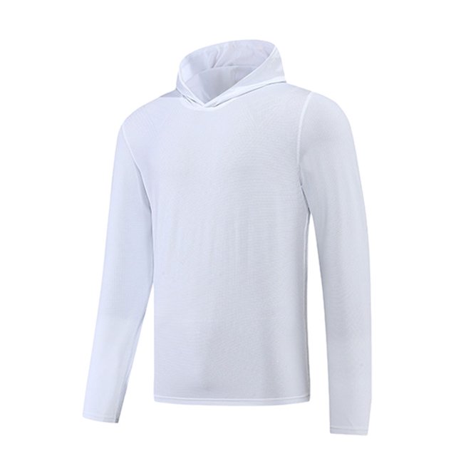 Guardurnaity Sudadera con capucha de manga ligera de secado rápido - Manténgase seco y fresco durante cualquier actividad Blanco absorbente de Type3 NO3