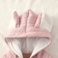 thumbnail image 6 of EINCcm Animal Romper, Long Sleeve Hooded Jumpsuit, Fall And Winter Cute Outfit Clothes, for Newborn Baby Toddler Boys Girls Pink 3-6 Months, 6 of 8