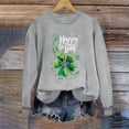 thumbnail image 5 of VKOYWKM Joyeuse St Patricks Day Sweatshirts pour Femmes, Chandails à Manches Longues à Imprimé Trèfle Irlandais Porte-Bonheur, Coupe Ample, Col Ras du Cou, Chandails, 5 of 5