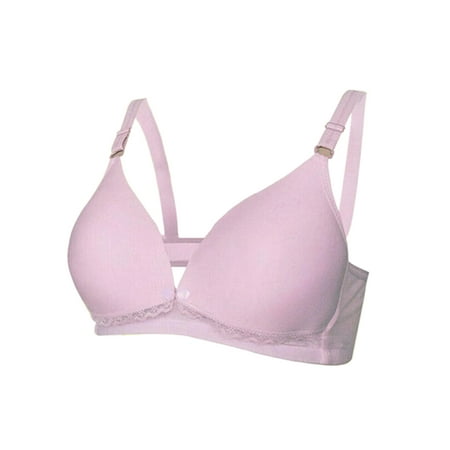

Jkerther Womens Nursing Bra Front Buckles Maternity Bras Solid Color Seamless Nursing Maternity Bras