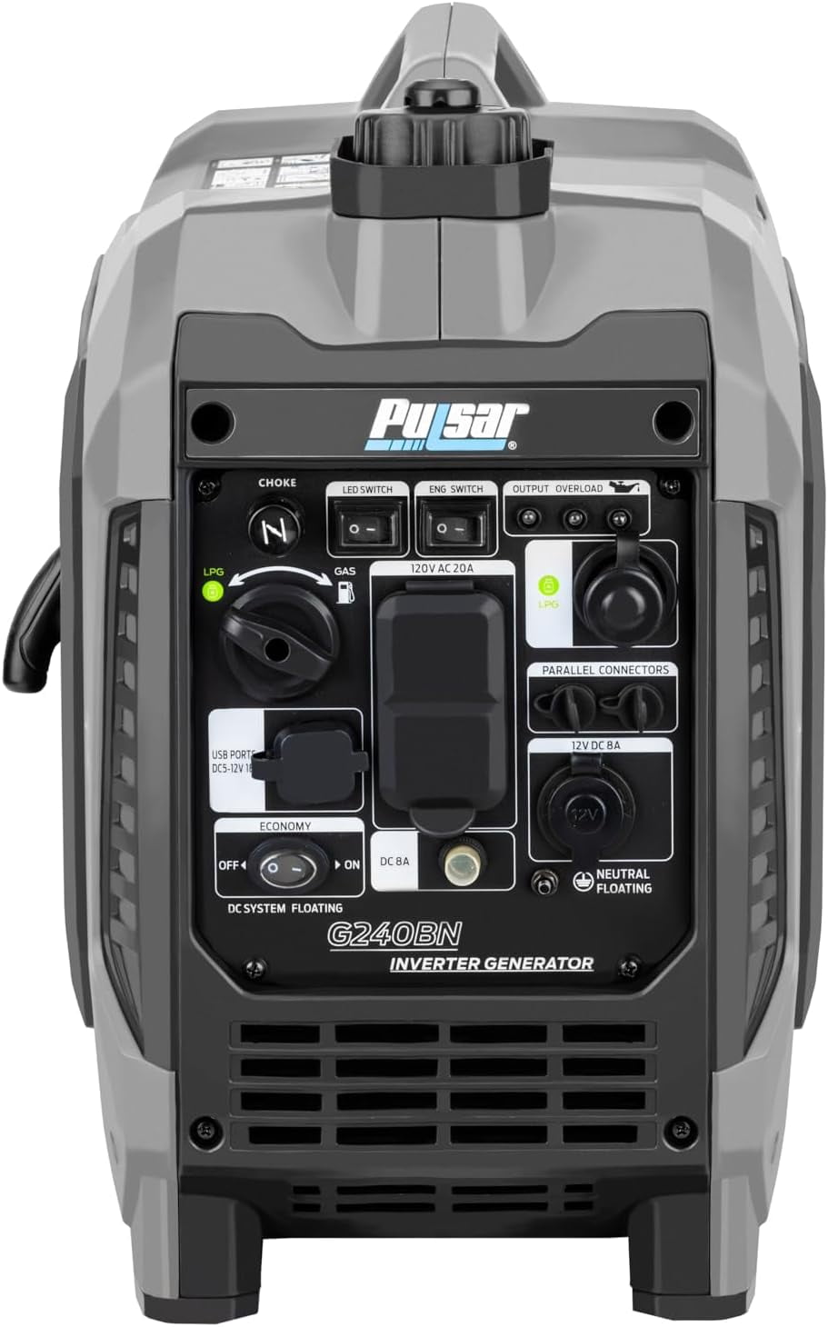 Pulsar Products G240BN, 2400W Portable super-quiet Dual Fuel & Parallel Capability, RV-Ready