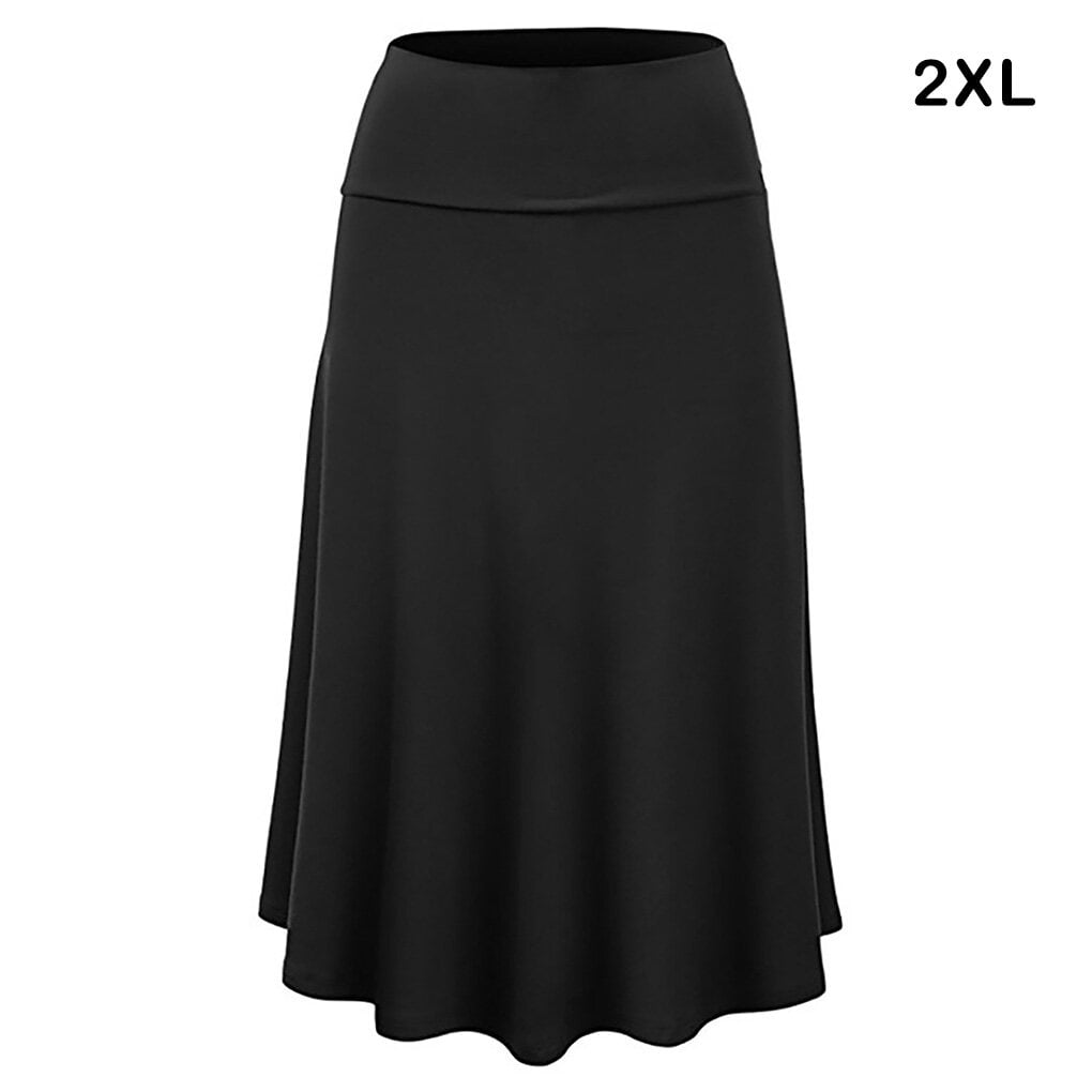 Black pleated midi skirt xxl 2025